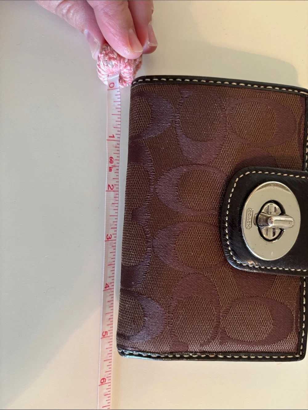 Coach Signature Jacquard Wallet in Deep Brown - Picture 5 of 6